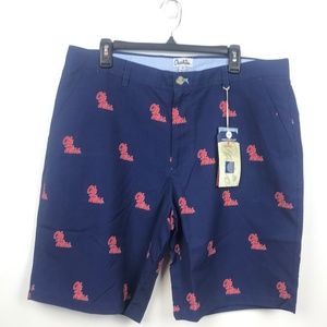 Ole Miss NCA navy blue mens shorts 38